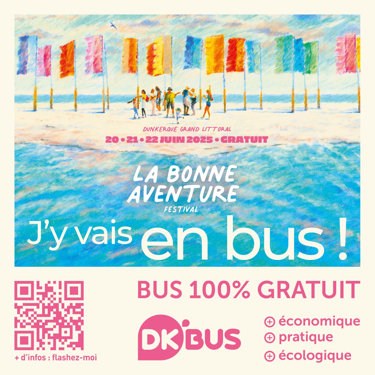 La Bonne Aventure, j’y vais en bus !

Ça approche à grands pas et comme chaque année, on sera là pour vous transporter au cœur du festival. 🙂

👉 Comment vous rendre et revenir du festival en bus ? Cliquez sur ce lien : lc.cx/s6WJya

Excellent festival🙂
