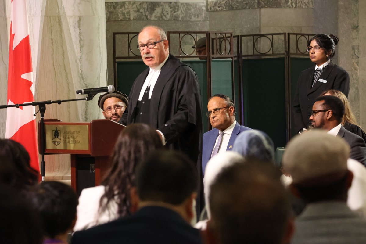 UCPCaucus's tweet image. Yesterday, Speaker and Calgary-Hays MLA Ric McIver hosted a beautiful Eid al-Adha celebration at the Alberta Legislature.
Eid al-Adha is a time of compassion, generosity, and community.