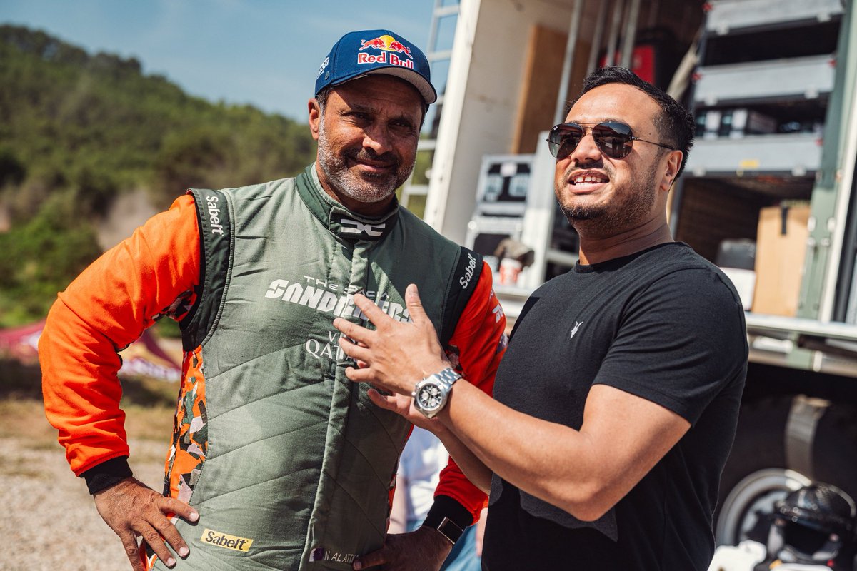 Honoured to spend Eid last Friday with the legendary Nasser Al Attiyah. 
20x Arabian Rally Champ, 5x Dakar winner, 3x W2RC champ &amp; Olympic medalist 🎯 Huge thanks to @Dacia and Charlie for making this epic day possible! #DakarRally #Motorsport #Eid2025 #NasserAlAttiyah