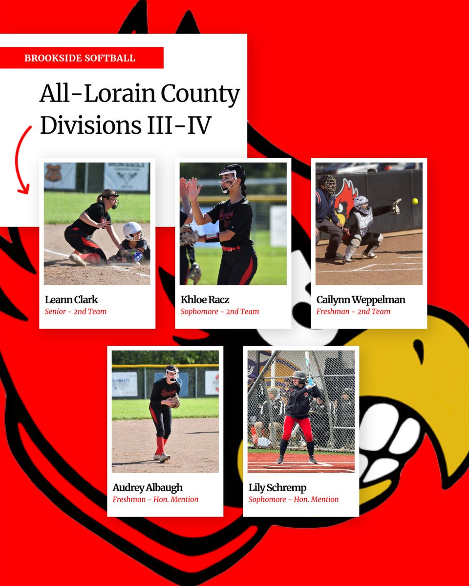 Congratulations to our softball student athletes on their awards from this season! #CardinalStrong