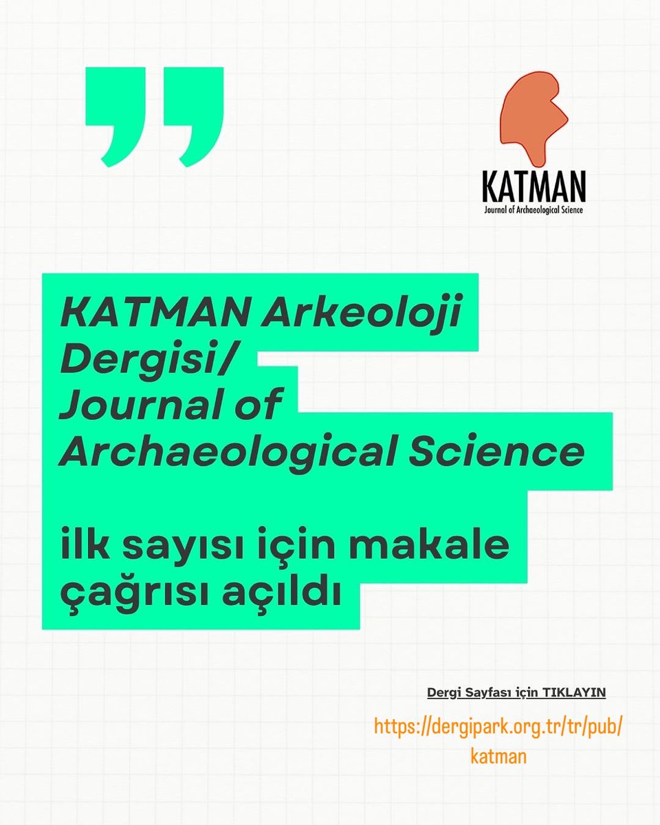Yeni bir soluk getireceğine inandığımız dergimize katkılarınızı bekliyoruz. 

dergipark.org.tr/tr/pub/katman