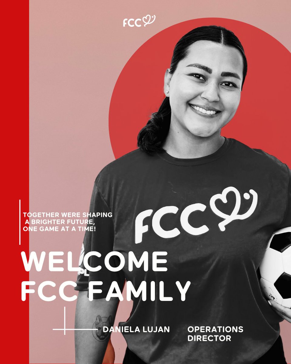 fccusaofficial's tweet image. We’re thrilled to welcome Daniela Luján as our new FCC USA Director of Operations! 👏🏼
For Daniela, soccer is more than a sport, it’s a tool to create lasting change, build character, and uplift communities.
Welcome to the team! We’re proud to have your leadership and passion