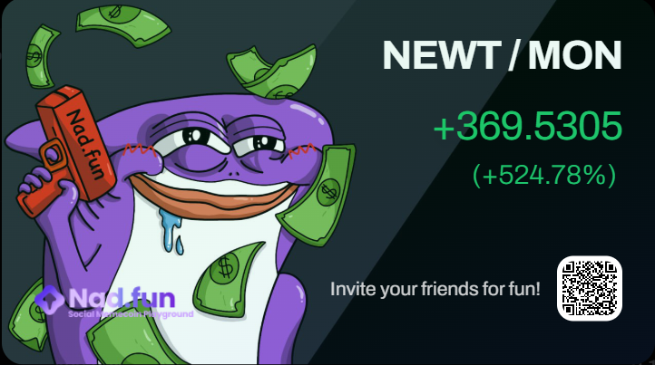 drop_sync's tweet photo. Wow 😱 Just earned 369 $MONAD in a single trade on @naddotfun ! 💸
To celebrate, I’m giving away 2 $MON to random 10 people who follows me, likes &amp; reposts this! 🔁❤️
Let's farm and have fun together 🐸🔥
#Airdrop #Crypto #MONAD #NadFun #CT #Giveaway https://t.co/nlJPztdqV4
