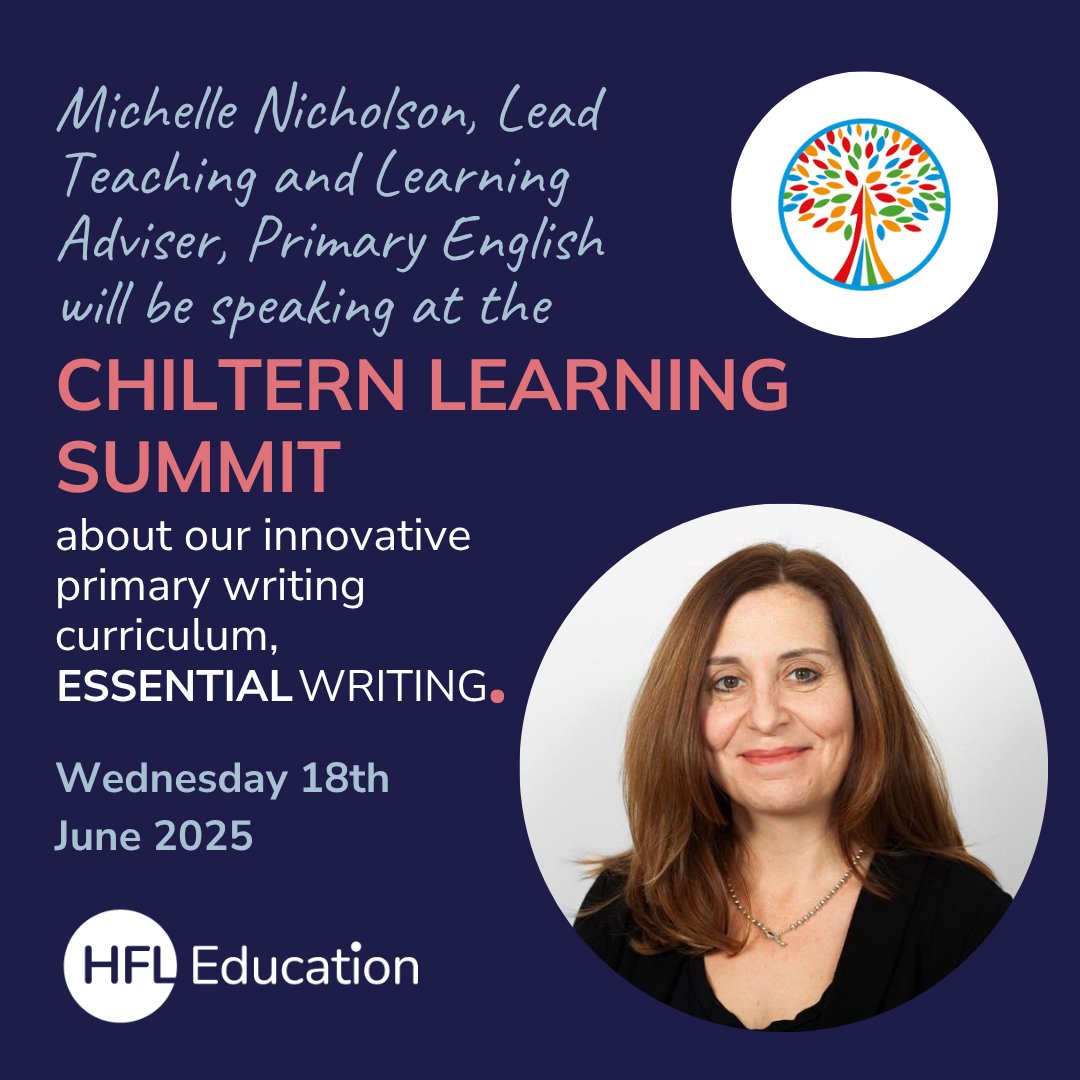 HFL Education (@hfl_education) on Twitter photo We're delighted that <a href="/nicholsonm28/">Michelle Nicholson FCCT</a> will be joining <a href="/ChilternLT/">Chiltern Learning Trust</a> to talk about ESSENTIALWRITING at the Chiltern Learning Summit.
Lots of exciting updates coming to ESSENTIALWRITING🌟 We're delighted that <a href="/nicholsonm28/">Michelle Nicholson FCCT</a> will be joining <a href="/ChilternLT/">Chiltern Learning Trust</a> to talk about ESSENTIALWRITING at the Chiltern Learning Summit.
Lots of exciting updates coming to ESSENTIALWRITING🌟