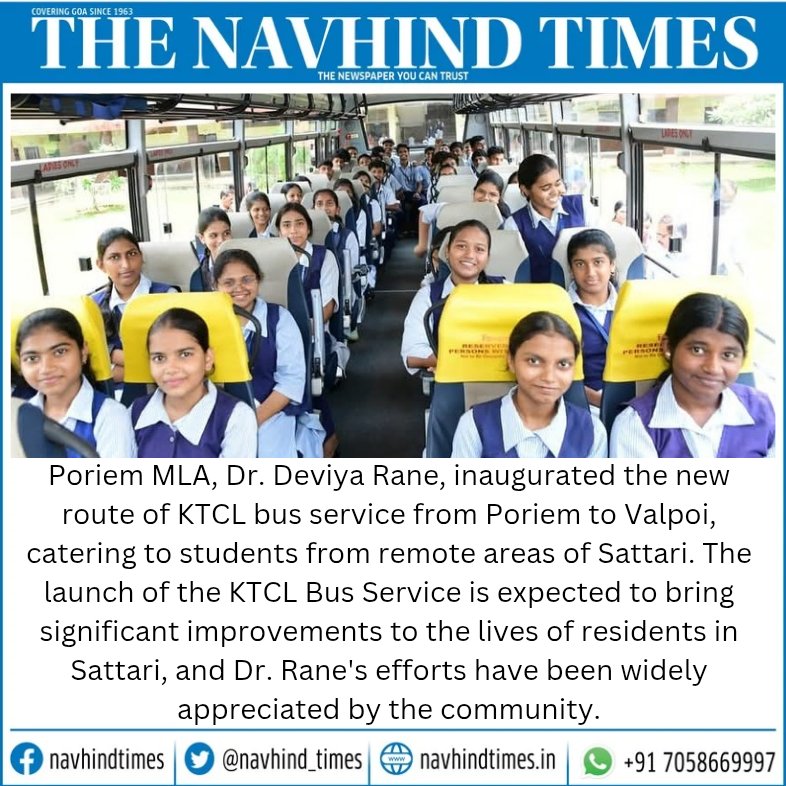 Navhind_Times's tweet image. #ktcl #newroute #GoaNews #NavhindTimes