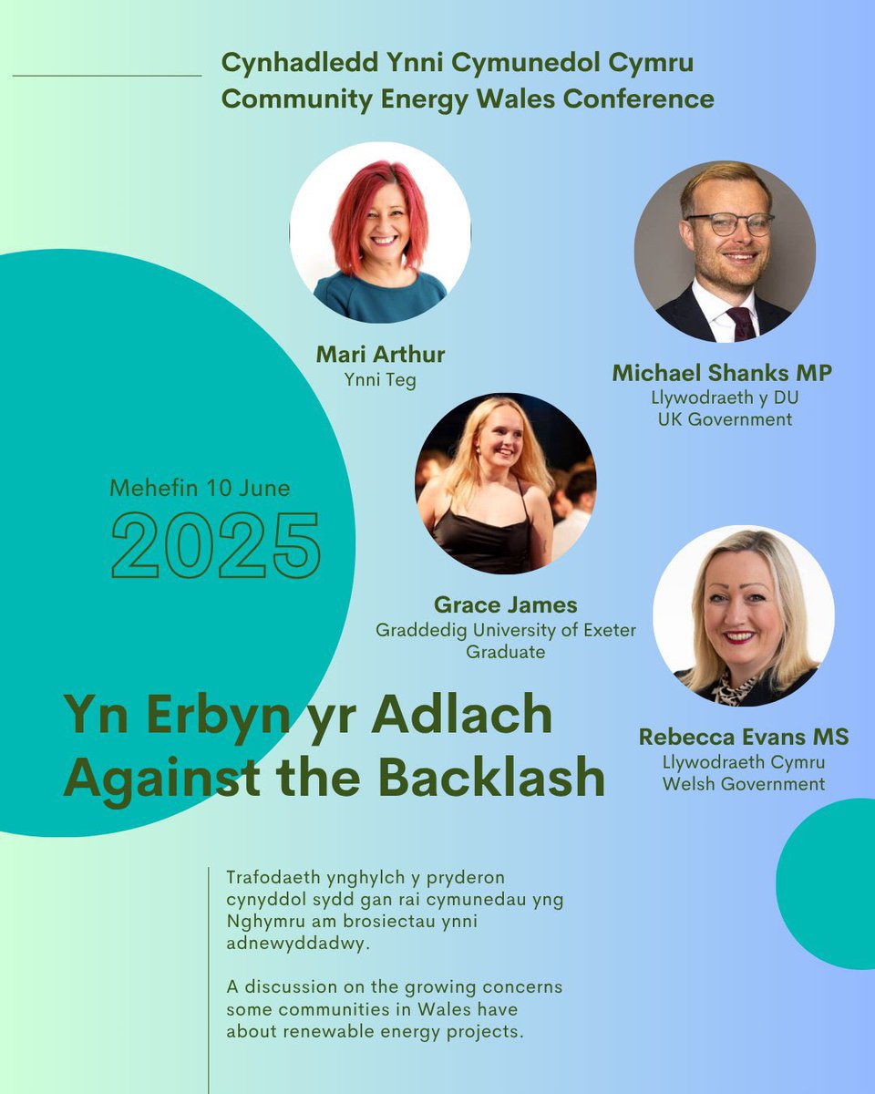 LeanneWood's tweet image. Great to have two government ministers with us from two different governments at the @CommEnergyWales conference in the Centre for Alternative Technology, discussing how community energy can help to address questions many people have about green energy.