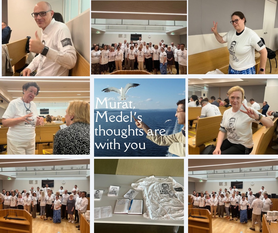 40th anniversary of <a href="/MedelEurope/">MEDEL</a>  – Message  from  Murat Arslan <a href="/murat_arslan74/">Murat Arslan</a> 
"The judiciary must stand tall even in times of crisis.Especially then"   "We want a future where the righteous are powerful"
medelnet.eu/40th-anniversa… 👇🇬🇧🇹🇷