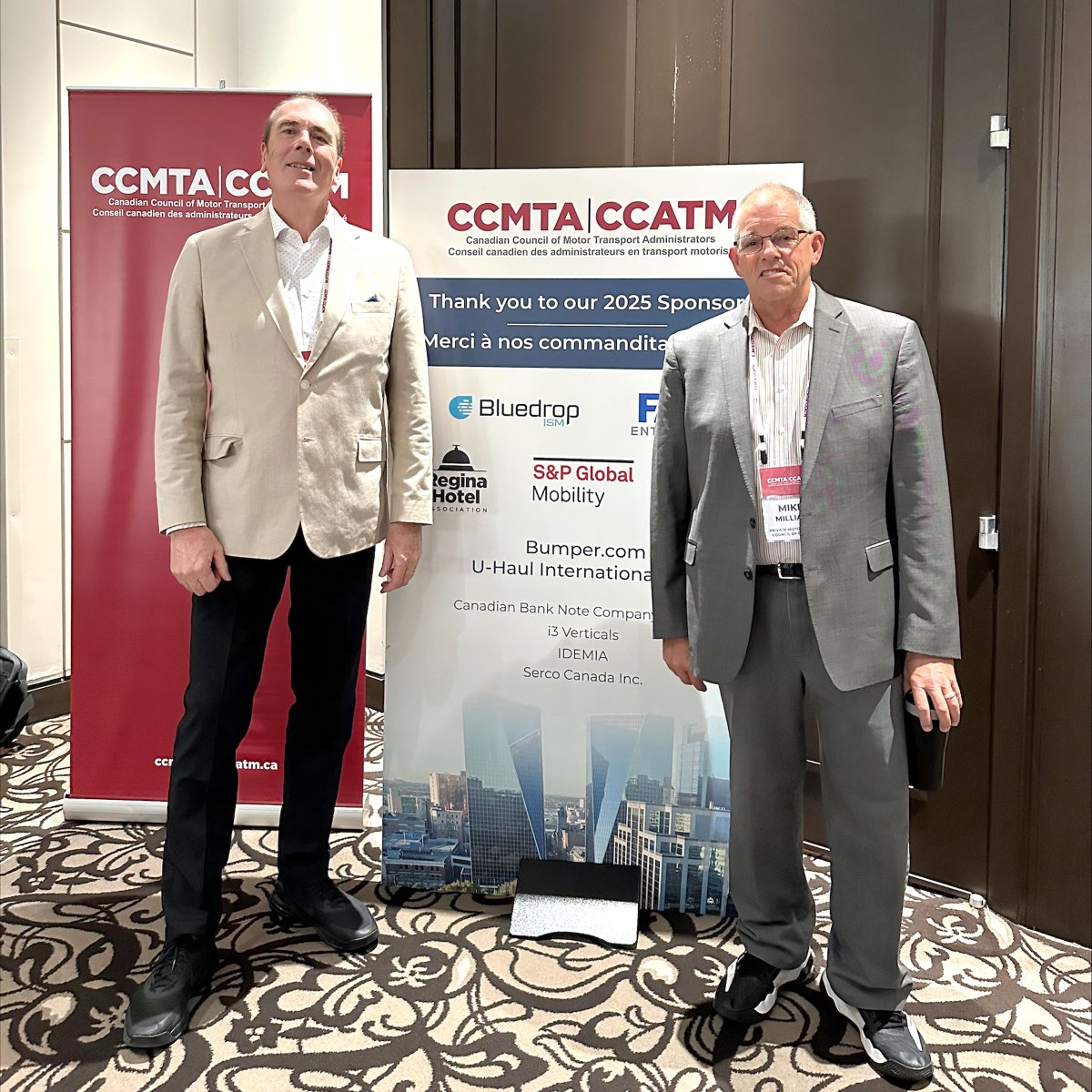 PMTC (@privatefleets) on Twitter photo It's day 2 of the CCMTA's 2025 Annual General Meeting and PMTC President <a href="/mikecm77/">Mike Millian</a> and Western Canada Business Manager Marcel E. Pouliot are looking forward to a day of #networking and #connecting with industry allies. It's day 2 of the CCMTA's 2025 Annual General Meeting and PMTC President <a href="/mikecm77/">Mike Millian</a> and Western Canada Business Manager Marcel E. Pouliot are looking forward to a day of #networking and #connecting with industry allies.