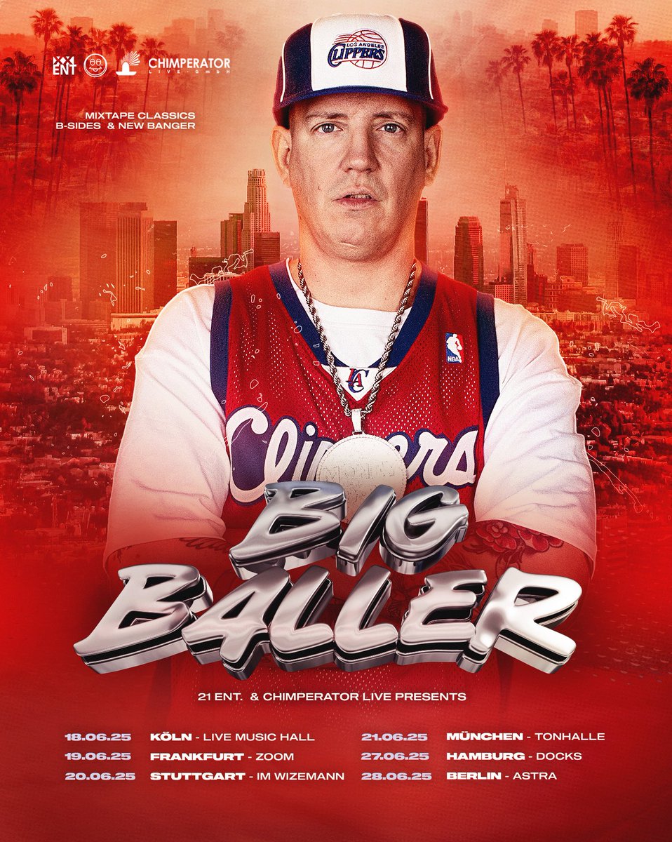 Yo yo yo! Next week beginnt die BIG BALLER Tour‼️

Welche classic trizznacks dürfen nicht fehlen in der Setlist? 🔥🔥🔥

Ich fang an: "Wasser" (2014), "Im grünen Lamborghini" (2014), "Miami Beach" (2018)