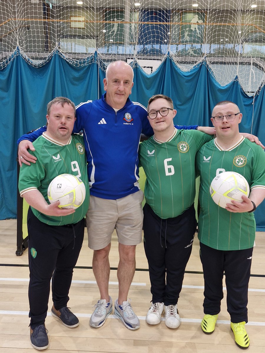 Delighted to meet these lads Hughie Sweeney, David Crawford &amp; Daniel O'Reilly at last night's Donegal Sports Partnership Strategic Plan in Letterkenny.

The lads are off to Italy next week with the Rep of Ireland Down Syndrome squad for the European Futsal Championships. 🇮🇪