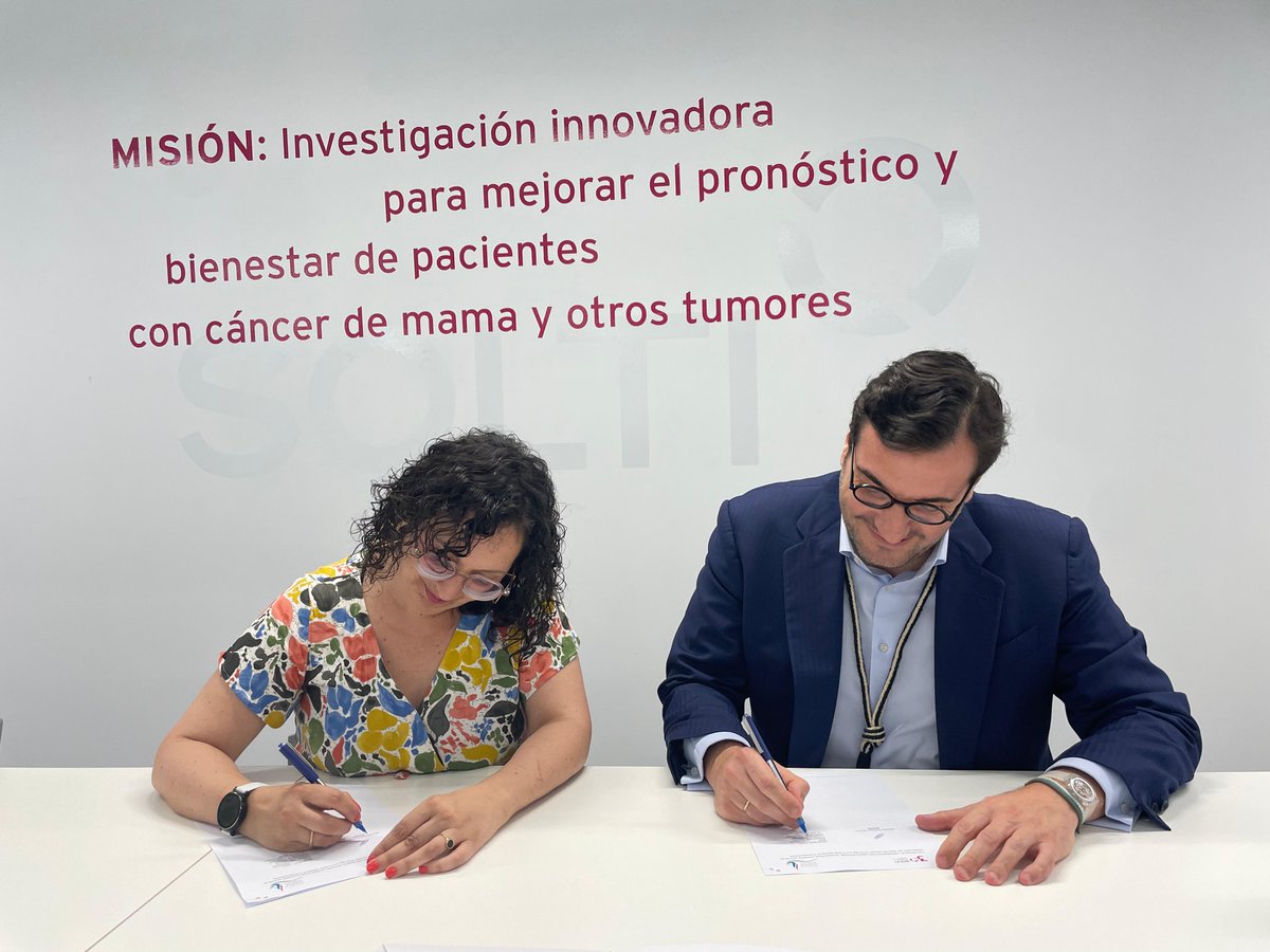 SOLTI #cancerresearch (@_solti) on Twitter photo Hoy, <a href="/CMMetastasico/">Asociación Española Cáncer de Mama Metastásico</a> y SOLTI damos un gran paso acercando la investigación clínica y las asociaciones de pacientes con la firma de un convenio que nos une aún más.
🤝El convenio estrecha vínculos entre las dos organizaciones, ambas comprometidas con el bienestar de lxs pacientes. Hoy, <a href="/CMMetastasico/">Asociación Española Cáncer de Mama Metastásico</a> y SOLTI damos un gran paso acercando la investigación clínica y las asociaciones de pacientes con la firma de un convenio que nos une aún más.
🤝El convenio estrecha vínculos entre las dos organizaciones, ambas comprometidas con el bienestar de lxs pacientes.