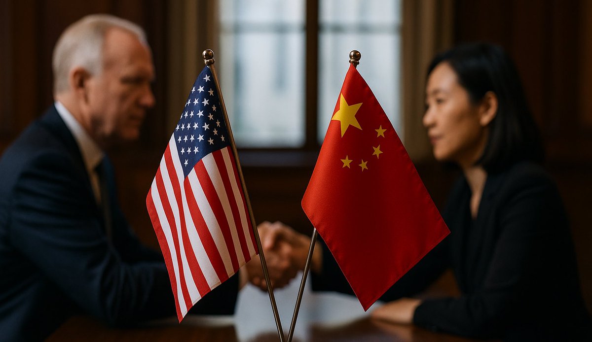 CoinwatcherNews's tweet photo. 🤝 #ULTIMAHORA 🇺🇸🇨🇳 Estados Unidos y China concluyen conversaciones comerciales en Londres, según un alto funcionario estadounidense.
🔍 Se espera que los próximos días sean clave para definir el rumbo de las relaciones bilaterales.
#EEUU #China #Geopolítica #CriptoMercados #Londres #Bitcoin #MacroEconomía #NoticiasCrypto #AcuerdosComerciales