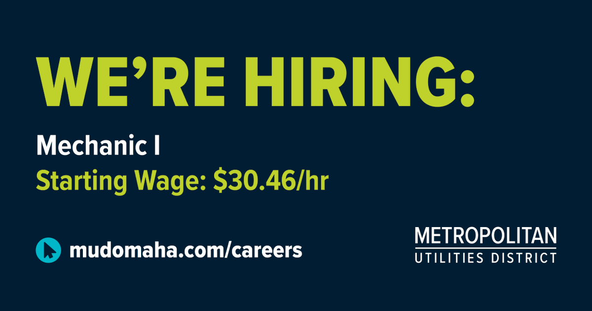 Help keep our fleet moving! We have an opportunity in the M.U.D. garage. Learn more about the benefits and apply today!  ow.ly/6mfX50W76qF