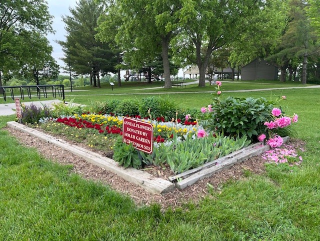 For decades Holub Greenhouses has donated flowers to beautify Ames parks and facilities, and their generosity greatly appreciated. Thank you Holub Garden &amp; Greenhouses for a gorgeous season of color and beauty! Thank you Adopt-A-Garden volunteers for helping those flowers bloom!