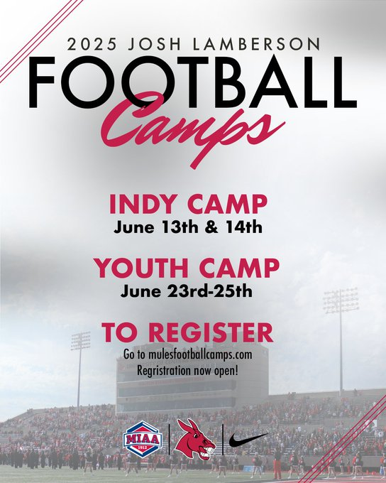 mulesfootballcamps.com/individual-cam…     CLICK THE LINK! JOIN THE PARTY THIS WEEKEND!!!