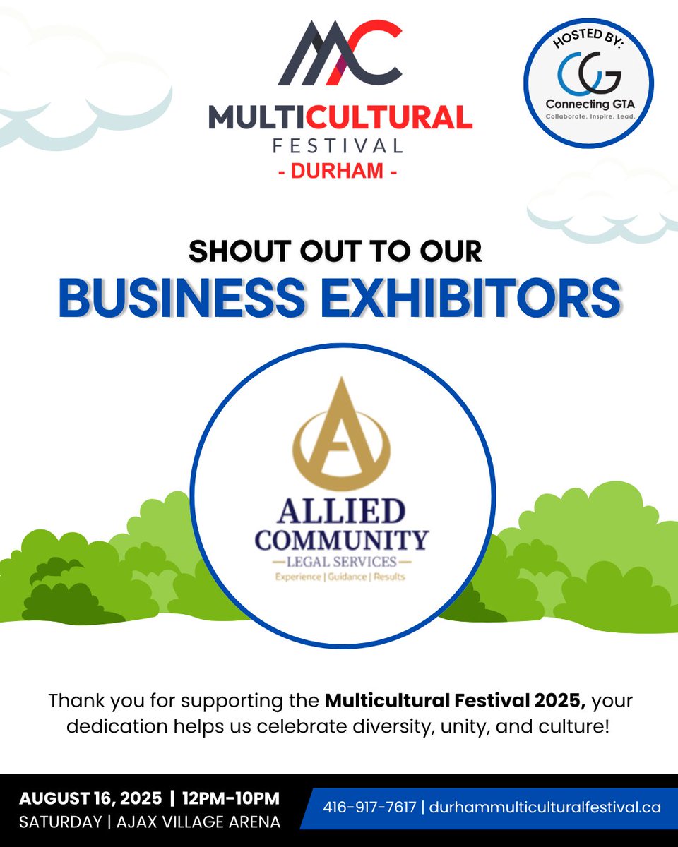 Thank You to Our Exhibitor Sponsor "Allied Community" We’re grateful for your incredible support in making the Multicultural Festival 2025 a success. Your contribution helps us celebrate diversity, unity, and community in the most vibrant way!

#MulticulturalFestival2025