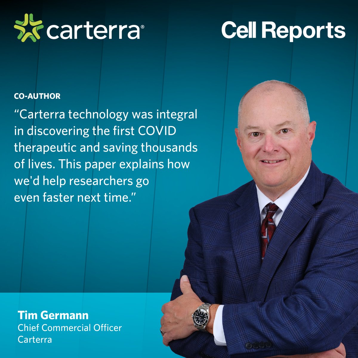 Carterra (@carterra_bio) on Twitter photo Props to Carterra's Chief Commercial Officer, Tim Germann, as co-author of this <a href="/CellReports/">Cell Reports</a> paper!
Read it here: cell.com/cell-reports/fโฆ
#antibodies #drugdiscovery #highthroughput #cellreports #kinetics #epitopebinning #biologics #lji #spr #covid Props to Carterra's Chief Commercial Officer, Tim Germann, as co-author of this <a href="/CellReports/">Cell Reports</a> paper!
Read it here: cell.com/cell-reports/fโฆ
#antibodies #drugdiscovery #highthroughput #cellreports #kinetics #epitopebinning #biologics #lji #spr #covid