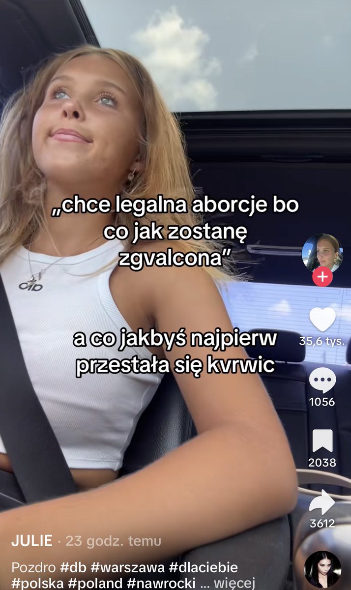 ola29542806's tweet photo. Czuję że ta dziewczyna to będzie najbardziej hejtowana osoba w internecie. Jej kontent jest że tak powiem mocny. https://t.co/EiuWvVhVjS
