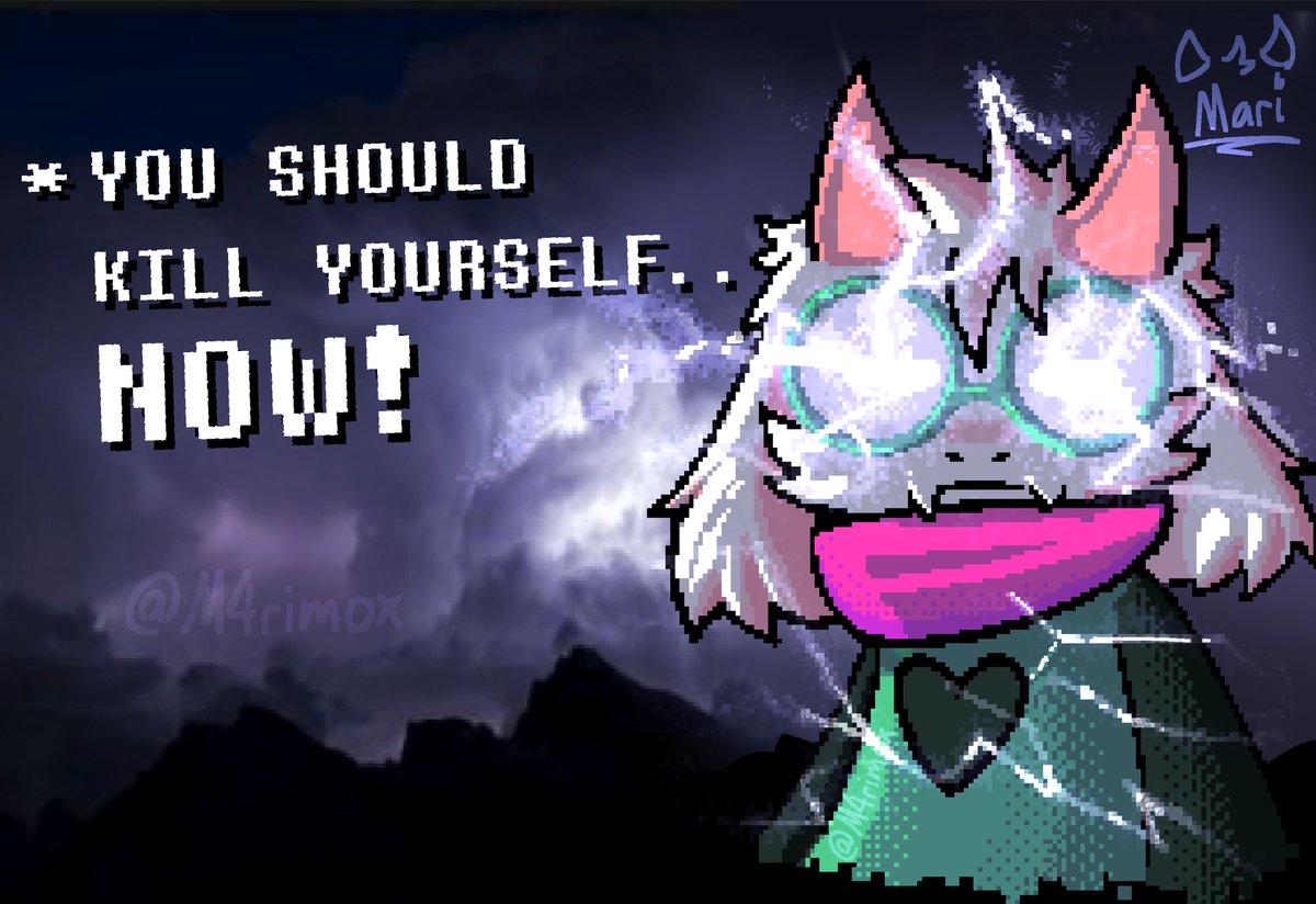 M4rimox's tweet photo. Yall asked for this 😭 #DELTARUNE #deltarunespoilers #DeltaruneChapter3 #Ralsei #DeltaruneFanart https://t.co/O4YtSUYvhu