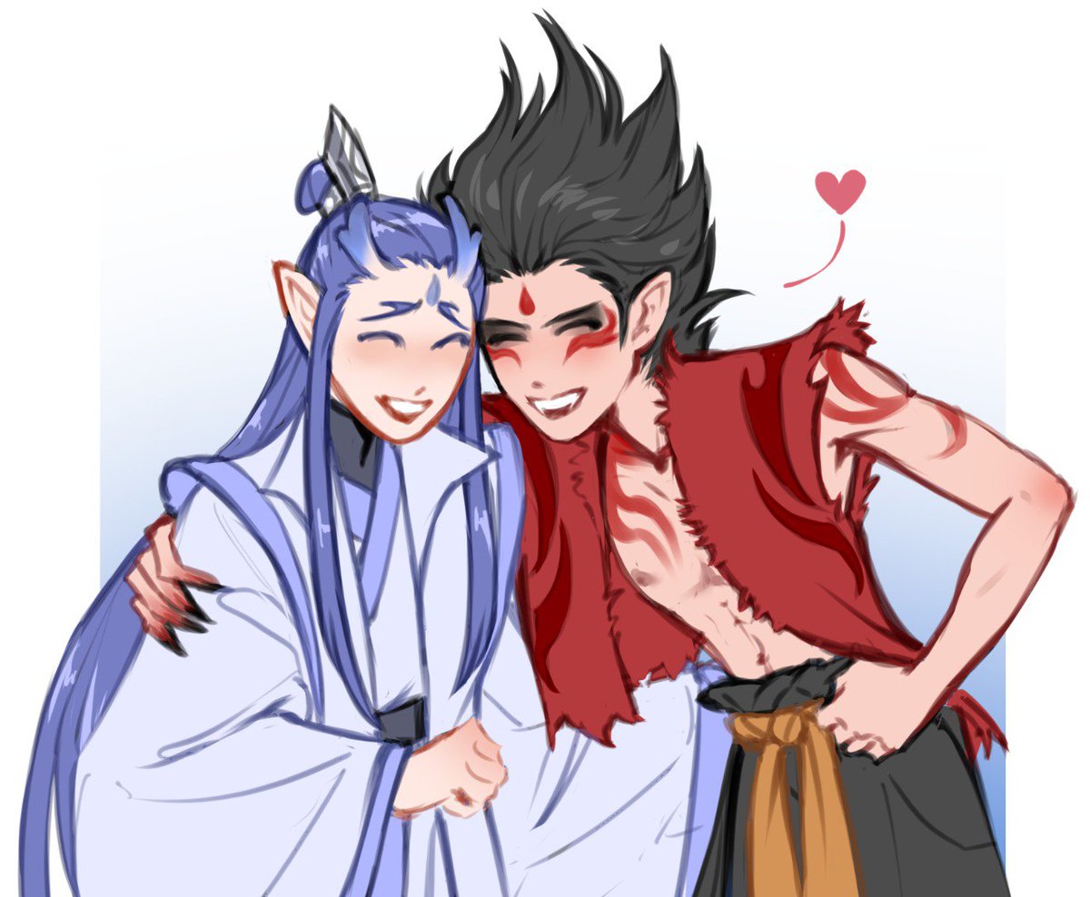 #NeZha #AoBing
they are 3 years old  🙊