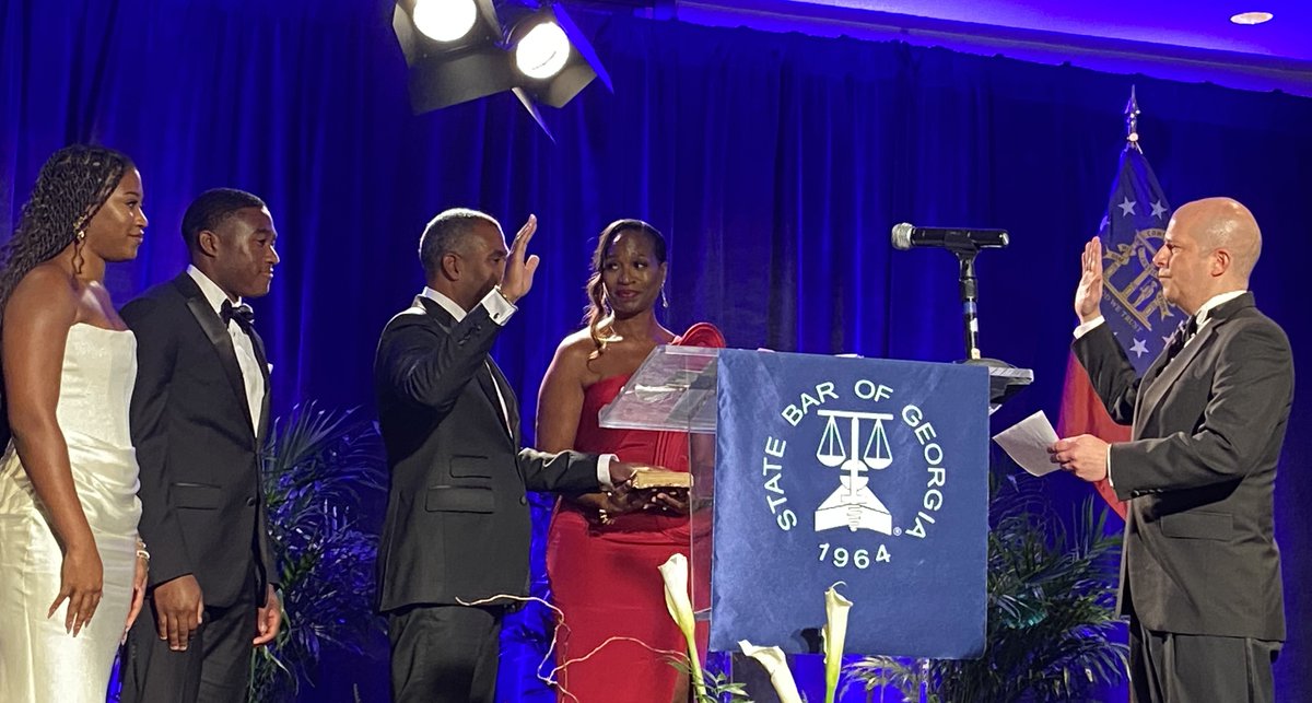GACourts (@gacourts) on Twitter photo Congratulations to Christopher P. “Chris” Twyman, who was sworn in as the new President of the <a href="/StateBarofGA/">State Bar of Georgia</a> by Chief Justice Peterson last week at the State Bar Annual Meeting. By virtue of his new role, he will serve for the coming year on the Judicial Council of Georgia. Congratulations to Christopher P. “Chris” Twyman, who was sworn in as the new President of the <a href="/StateBarofGA/">State Bar of Georgia</a> by Chief Justice Peterson last week at the State Bar Annual Meeting. By virtue of his new role, he will serve for the coming year on the Judicial Council of Georgia.