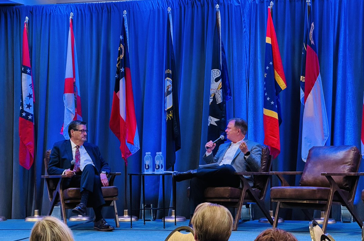 Tony Bennett, president and CEO of the Texas Association of Manufacturers, joined Pat Wood, former chairman of FERC &amp; PUCT, this morning at #SEARUC to discuss:

— economic development
— training a skilled industrial workforce
— the importance of reliable power for manufacturers