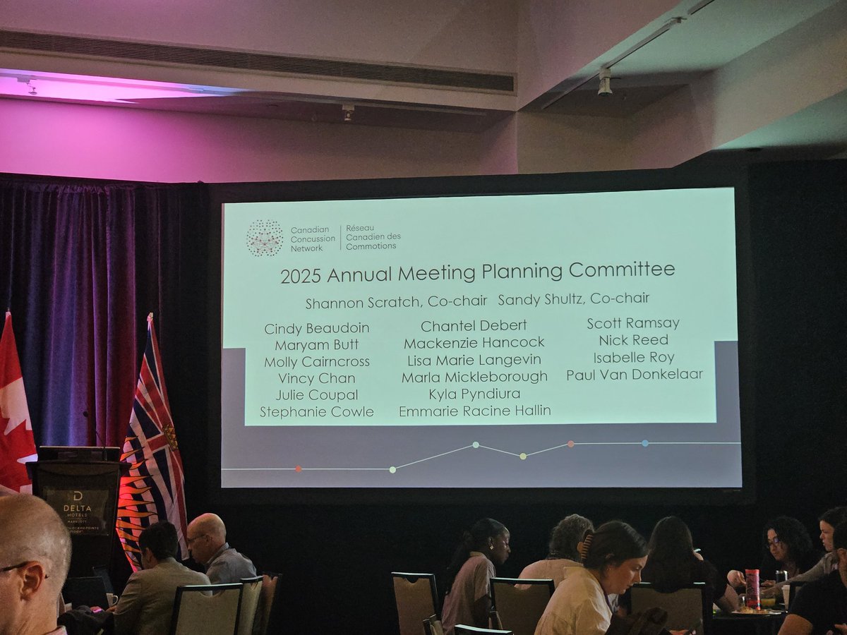 Clinicians and researchers sharing the newest information on concusssion at the Canadian concussion network. Thanks to the organizers