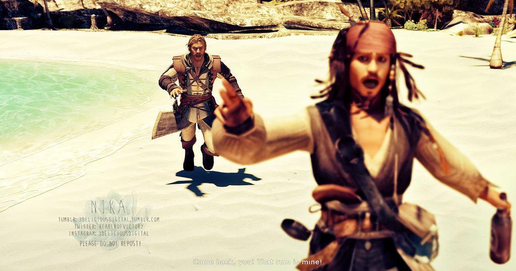 ¡Más te vale correr, Sparrow! 😡

Autor: deviantart.com/verahnika/art/…

#AssassinsCreed #EdwardKenway #JackSparrow