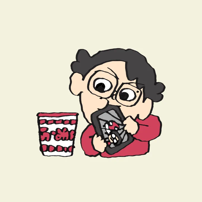 ラーメン見ながら食べる配信