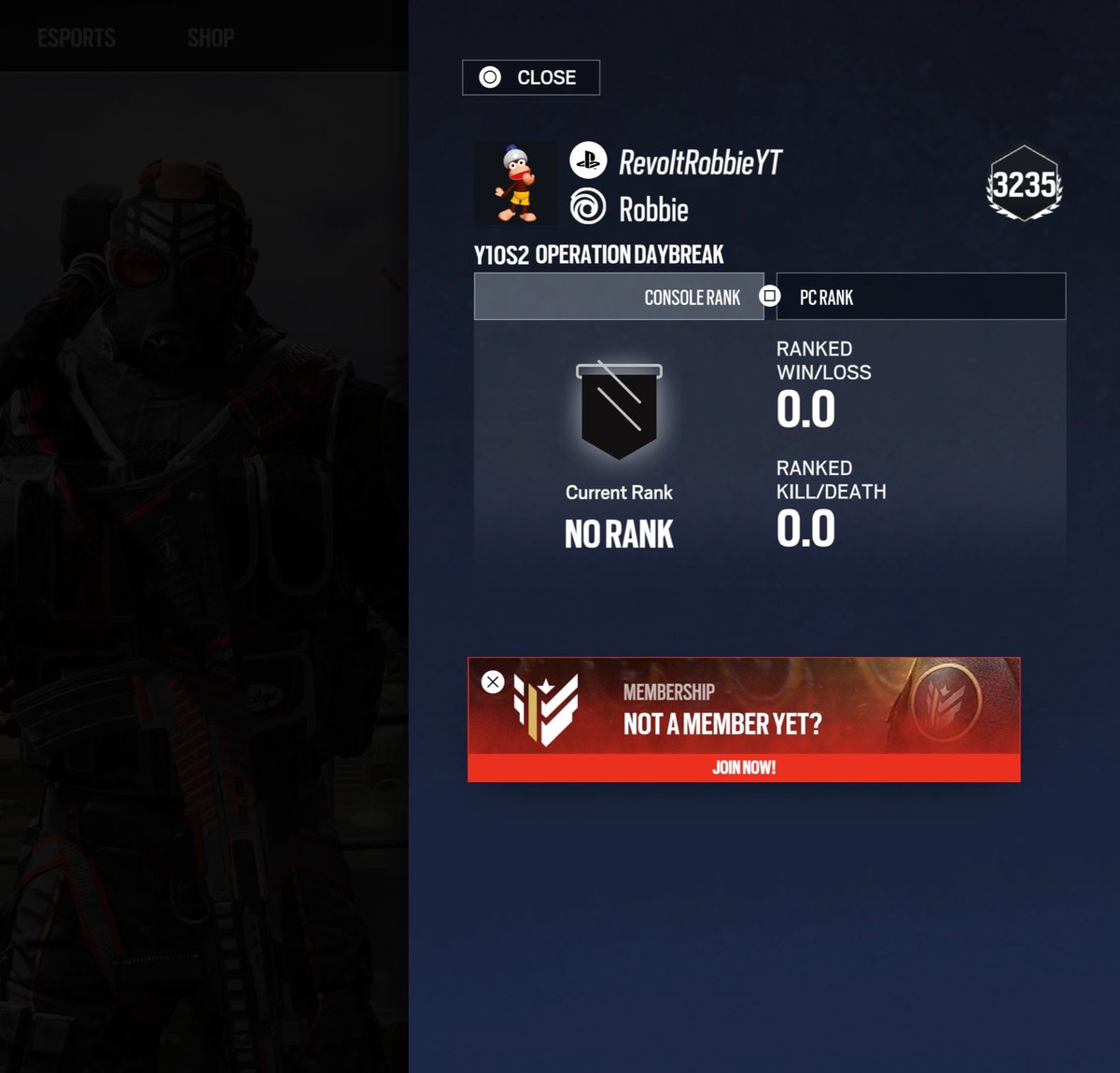 ur joking <a href="/Rainbow6Game/">Rainbow Six Siege X</a> level 3235