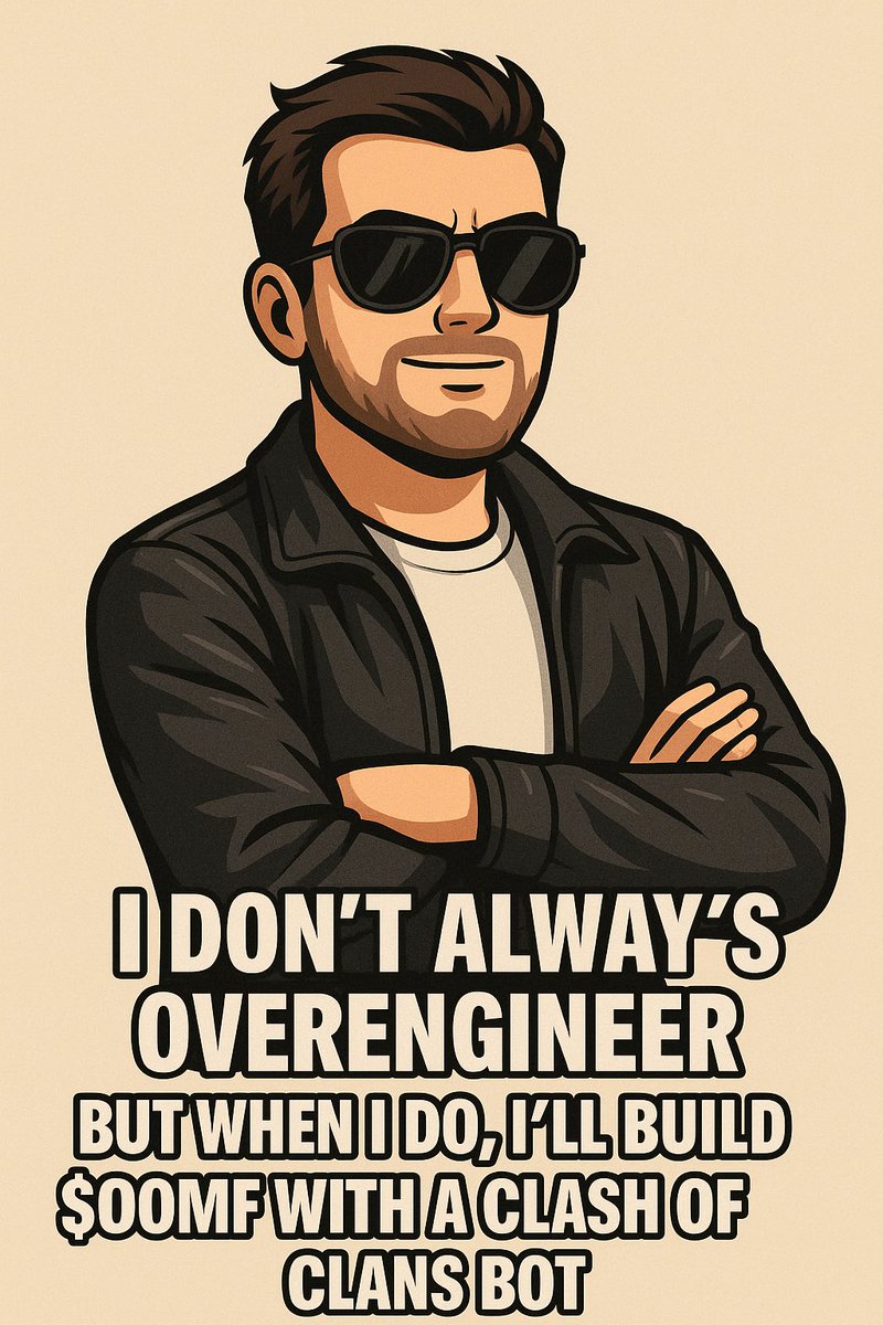 CrazyPope01's tweet photo. #CryptoTwitter #Memecoin #100xCoin #DeFi #ShitcoinSeason #WAGMI
#Overengineer #Web3Builders #CTMeme #TechMeme #BuildTogether https://t.co/cE5Ly8vXtU