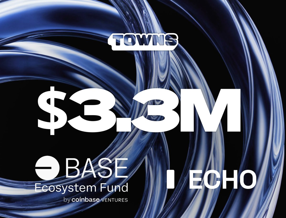 Definews_Info's tweet image. 🎉 @TownsProtocol secures an additional $3.3M in funding!  A huge milestone for its team.
 
🤝 Led by @cbventures via @echodotxyz, with participation from strategic angels, this round fuels the #TownsProtocol&apos;s growth.
 
🚀 They  proud to be #Coinbase Ventures&apos; first #Base…
