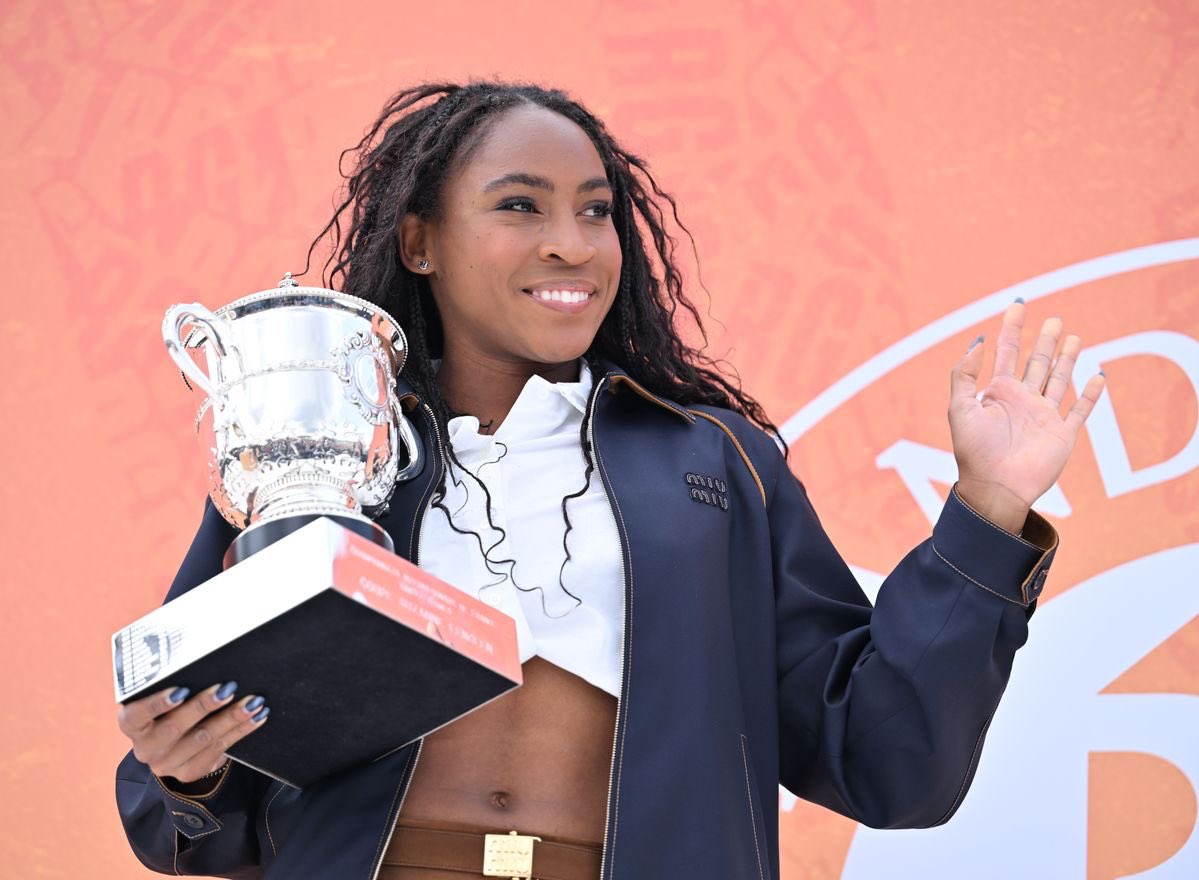 À jeudi soir. Coco Gauff 😍😍😍😍🎾🎾🎾🎾 à Roland Garros. Je l’ai aperçu cet été au village Olympique (pour les JO de Paris) dans le cadre du tournage de Jeunesse Rêve Toi génération COVID 19