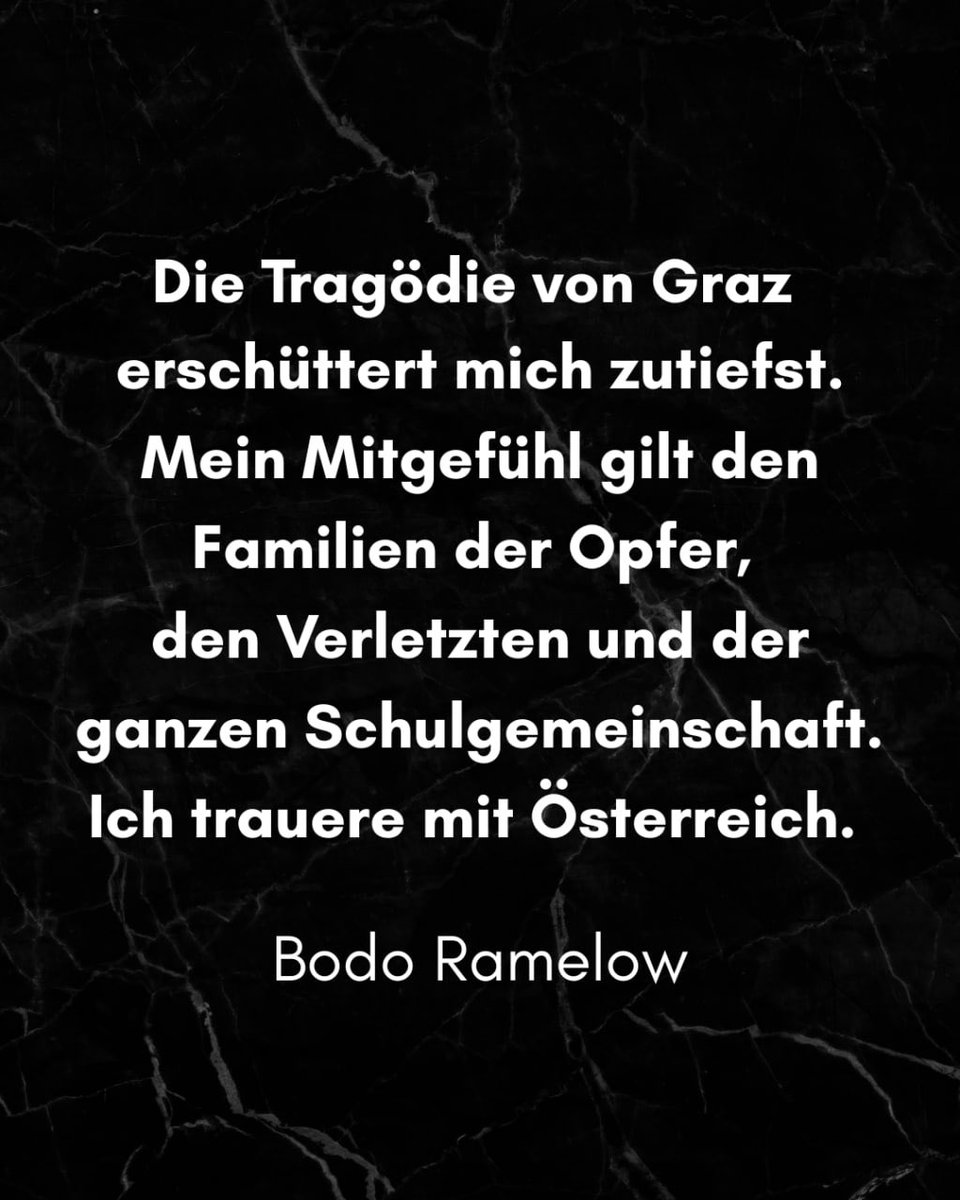 Bittere Erinnerungen steigen bei mir auf. 23 Jahre danach und vieles hört sich ähnlich an. Die Trauer steigt auf und ich höre die Sirenen, spüre die Opfer, sehe die Verzweiflung der Angehörigen. Erfurt trauert mit Graz. 😢