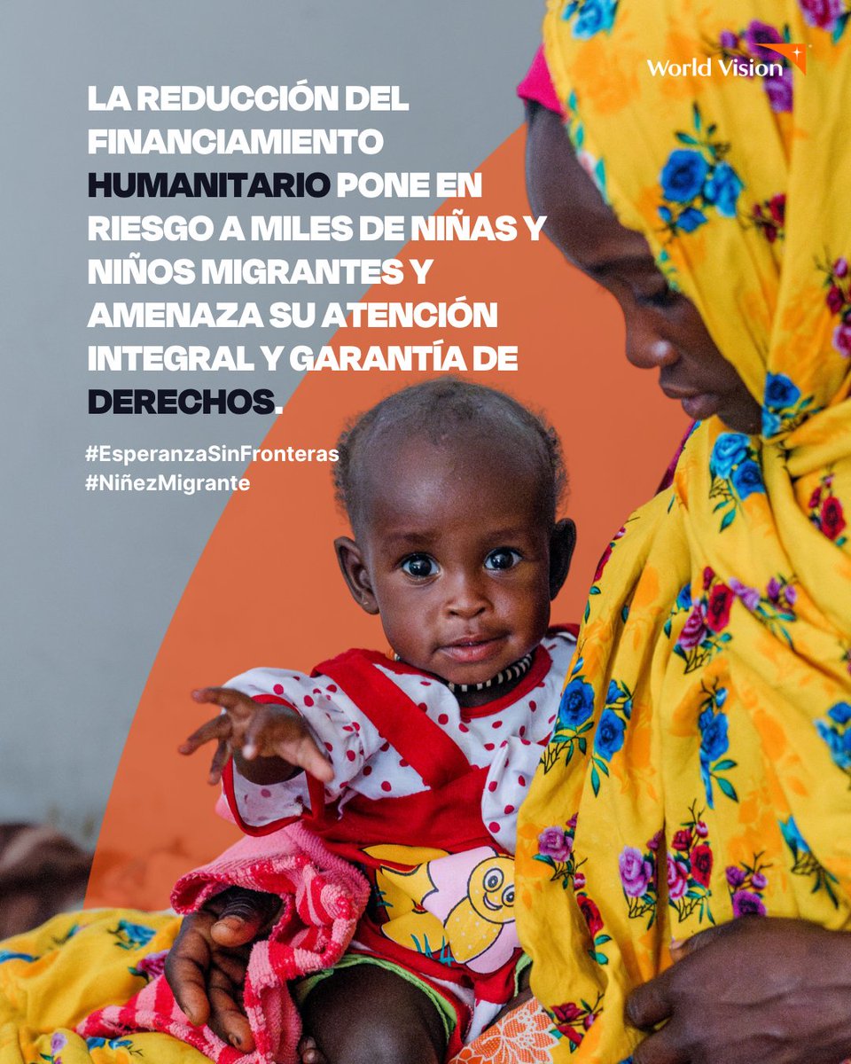 La reducción del financiamiento humanitario pone en riesgo a miles de niñas y niños migrantes y amenaza su atención integral y garantía de derechos.
#EsperanzaSinFronteras #NiñezMigrante