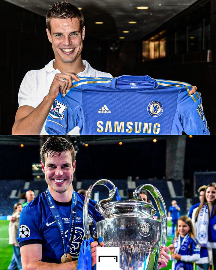 CFC-Blues (@cfcblues_com) on Twitter photo On This Day in 2012, Cesar Azpilicueta signed for £7m. He's won it all, <a href="/CesarAzpi/">César Azpilicueta</a> 💙
👤 508 Apps
⚽ 17 Goals
🎯 56 Assists
🏆 x2 Premier League
🏆 x1 FA Cup
🏆 x1 EFL Cup
🏆 x1 Champions League
🏆 x2 Europa League
🏆 x1 Super Cup
🏆 x1 Club World Cup
🏅 x1 Chelsea Players POTY On This Day in 2012, Cesar Azpilicueta signed for £7m. He's won it all, <a href="/CesarAzpi/">César Azpilicueta</a> 💙
👤 508 Apps
⚽ 17 Goals
🎯 56 Assists
🏆 x2 Premier League
🏆 x1 FA Cup
🏆 x1 EFL Cup
🏆 x1 Champions League
🏆 x2 Europa League
🏆 x1 Super Cup
🏆 x1 Club World Cup
🏅 x1 Chelsea Players POTY