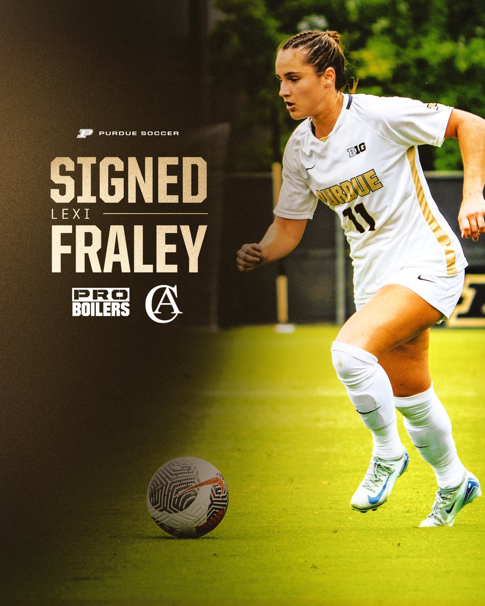 Purdue Soccer (@purduesoccer) on Twitter photo Our newest Pro Boiler 🤩
Congratulations to <a href="/lexifraley1/">Lexi Fraley</a> on signing with <a href="/ClubeAlbergaria/">Clube de Albergaria</a> in Portugal!
📰 bit.ly/FraleySignsPro
#BoilerUp🚂 x #PurduetoPro x #ProBoilers Our newest Pro Boiler 🤩
Congratulations to <a href="/lexifraley1/">Lexi Fraley</a> on signing with <a href="/ClubeAlbergaria/">Clube de Albergaria</a> in Portugal!
📰 bit.ly/FraleySignsPro
#BoilerUp🚂 x #PurduetoPro x #ProBoilers