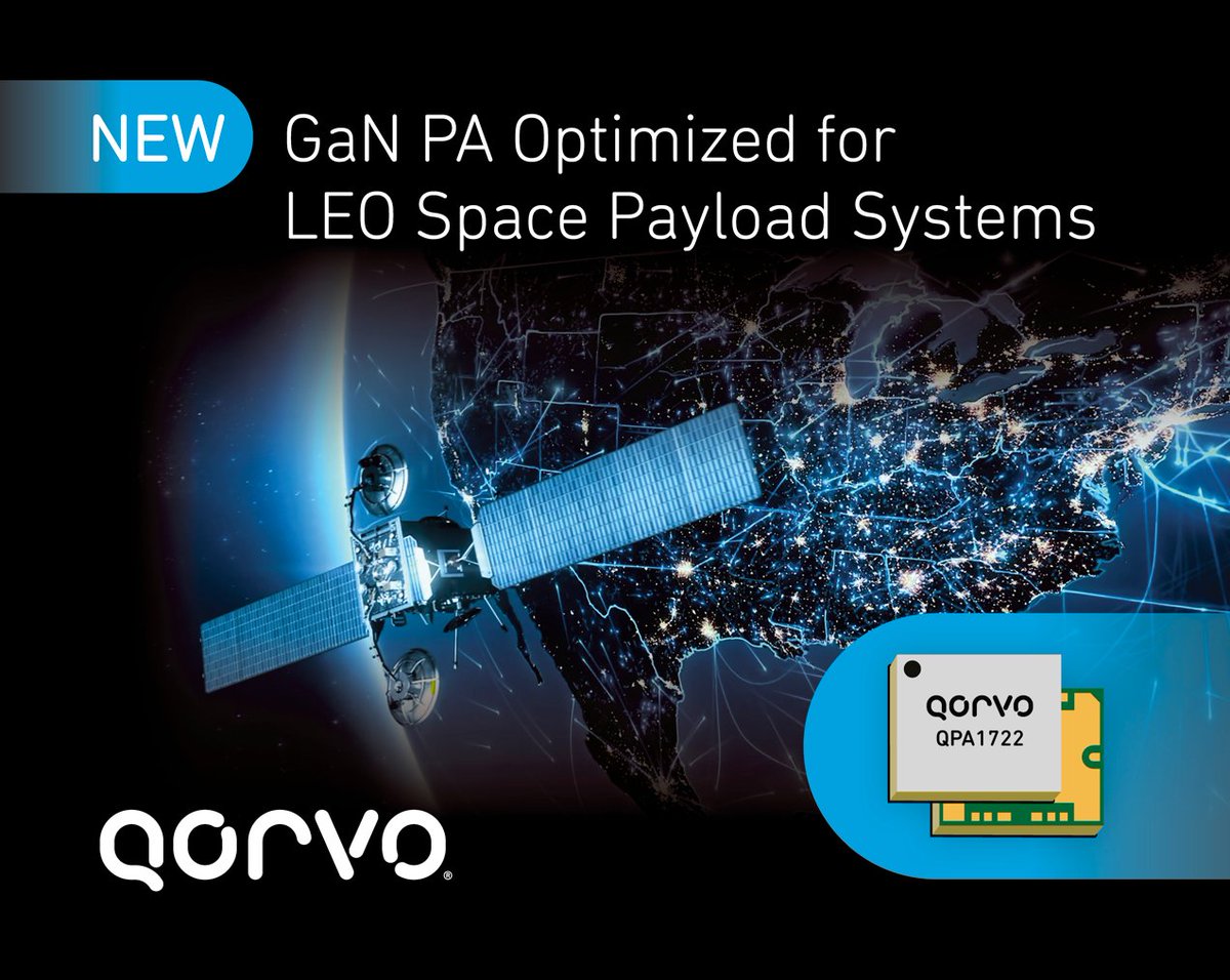 Riddle me this. What delivers three times more bandwidth in a 38% smaller footprint and with the high efficiency needed for today’s Low Earth Orbit (LEO) satellites? Qorvo’s newest PA, the QPA1722, is the correct answer! Read more in today’s announcement: qorvo.com/newsroom/news/…