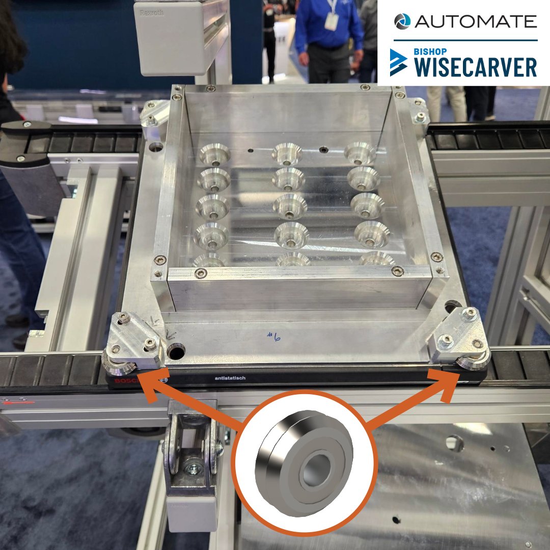 BWCnews's tweet image. 👀 Spotted at #Automate2025
DualVee® wheels and track keep things smooth on the @BoschGlobal conveyor.

🔗hubs.li/Q03rkRjn0