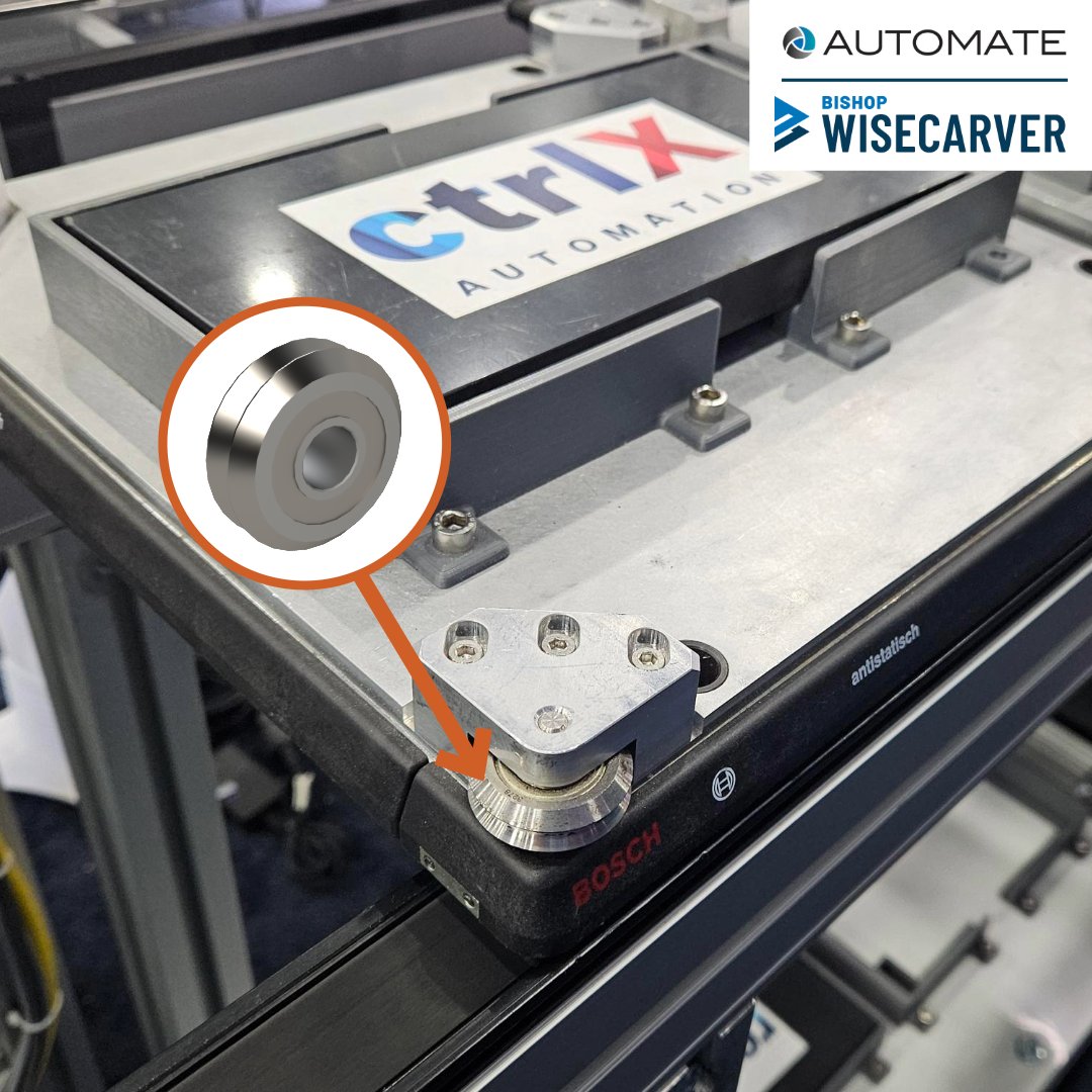 BWCnews's tweet image. 👀 Spotted at #Automate2025
DualVee® wheels and track keep things smooth on the @BoschGlobal conveyor.

🔗hubs.li/Q03rkRjn0