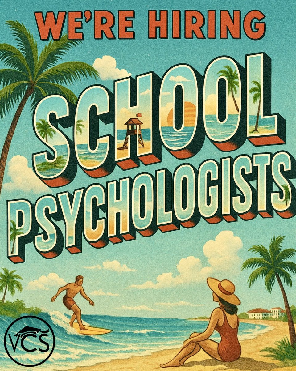 🌴 VOLUSIA COUNTY SCHOOLS IS HIRING SCHOOL PSYCHOLOGISTS 🌴
✨ Competitive salary &amp; benefits
✨ Engaging work environment
✨ Collaborative team culture 
Apply Today:
📨 jmbarrin@volusia.k12.fl.us
🔗 vcsedu.org
#VCS #SchoolPsychologist #NowHiring