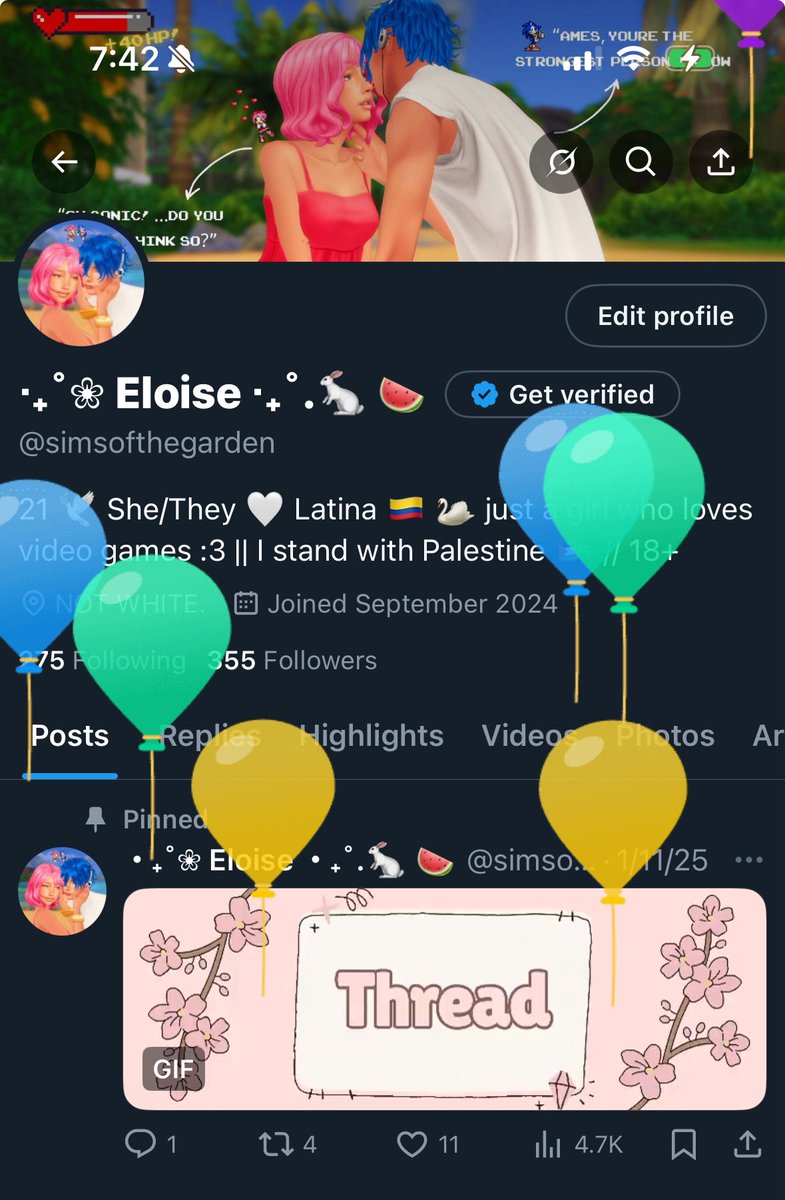 simsofthegarden's tweet image. I know I’ve been slightly inactive due to school and such but it’s me day :) 🥹