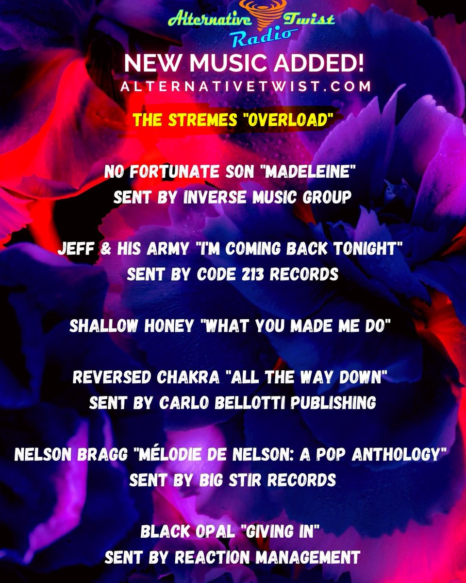 The Stremes (@thestremes) on Twitter photo Overload play listed on <a href="/AltTwistRadio/">Alternative Twist Radio</a>
Tune in here alternativetwist.com
#thestremes #overload #newmusic Overload play listed on <a href="/AltTwistRadio/">Alternative Twist Radio</a>
Tune in here alternativetwist.com
#thestremes #overload #newmusic