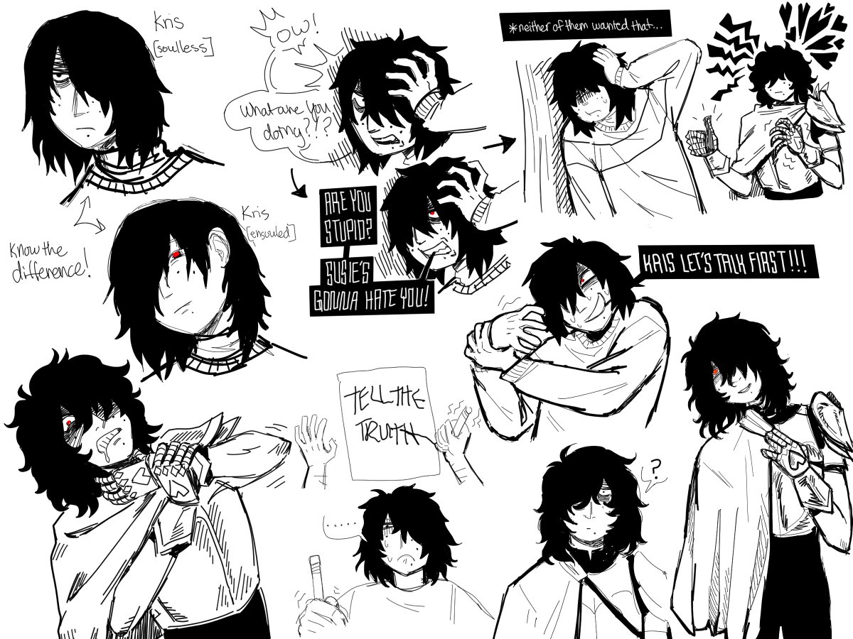 opposite of demonic possession where the demon actually wants you to stop ruining your own life
#deltarune