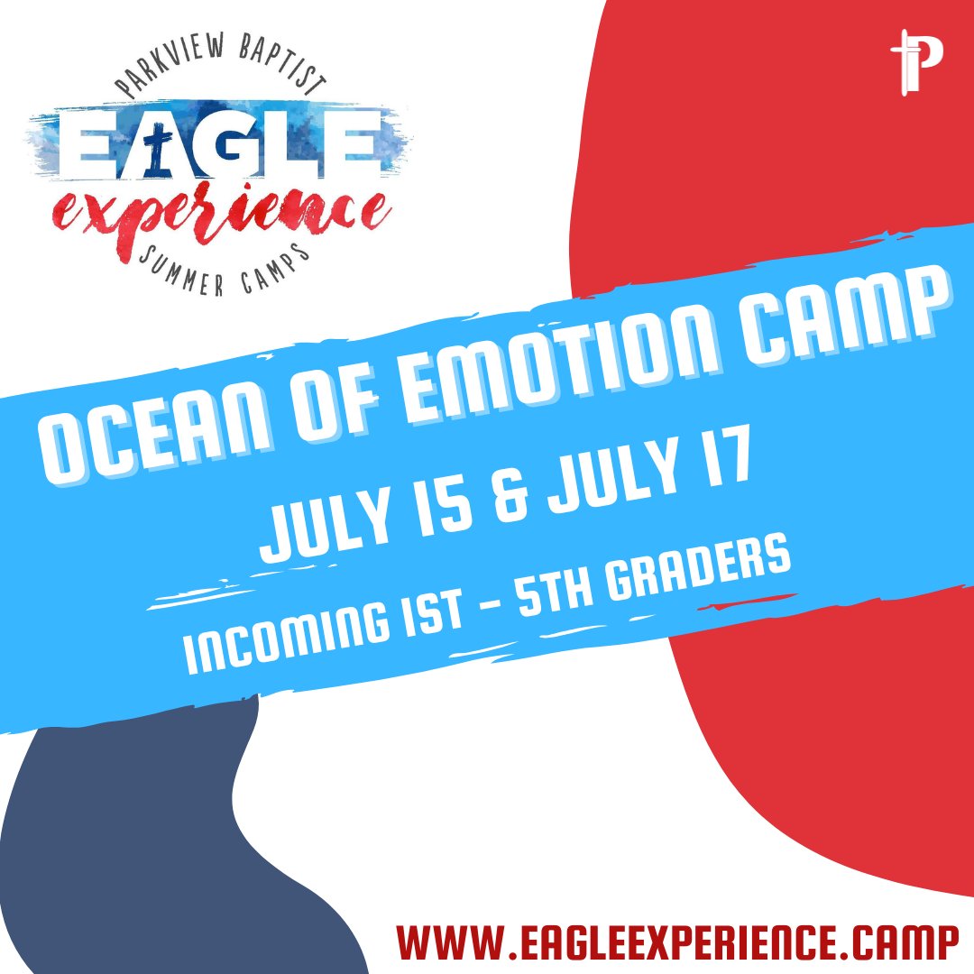 Big feelings, big fun! 💙🧠 Rising 1st–5th graders can learn to “ride the waves” of emotion in our Ocean of Emotion camp. Let’s build resilience together! 🦅
📅 Register here: eagleexperience.camp/enrichment-cam…
#PBSsummer #OceanOfEmotion #AbundantLifeatPBS