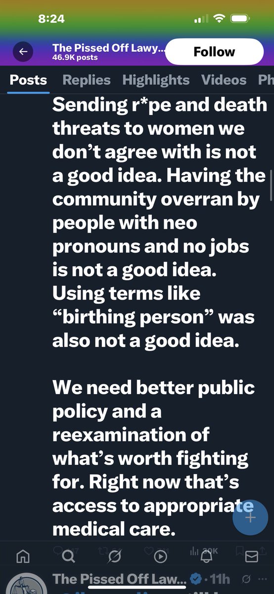 I can see how this makes sense and I actually agree. 

<a href="/legaltweetz/">The Pissed Off Lawyer</a>  is right in how we need to have a better way / a more mature always in how we go about the trans community. There’s a lot of hyper sensitivity and feels going on. People need to be in therapy and figure things