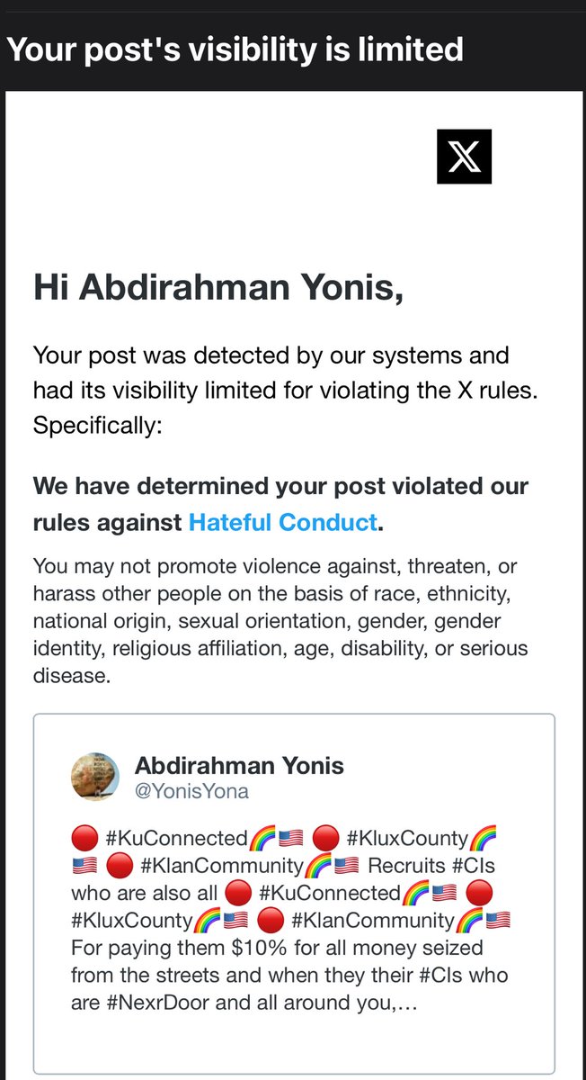 YonisYona's tweet image. Hey @X have you received funding from Hate group and their agencies and exposing them is now,  now become Hate Speech, against where HATE are being made and shielded the 

🔴 #KuConnected🌈🇺🇸
🔴 #KluxCounty🌈🇺🇸
🔴 #KlanCommunity🌈🇺🇸

THAT IS ALL OVER THE COUNTRY, #AtoZ it looks