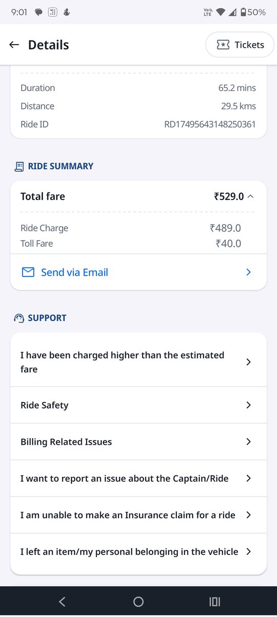 DentedDelhite's tweet photo. @RapidoCares Still the same old story by scamsters. 
Was charged 612 instead. https://t.co/a4Qk8SMhEo