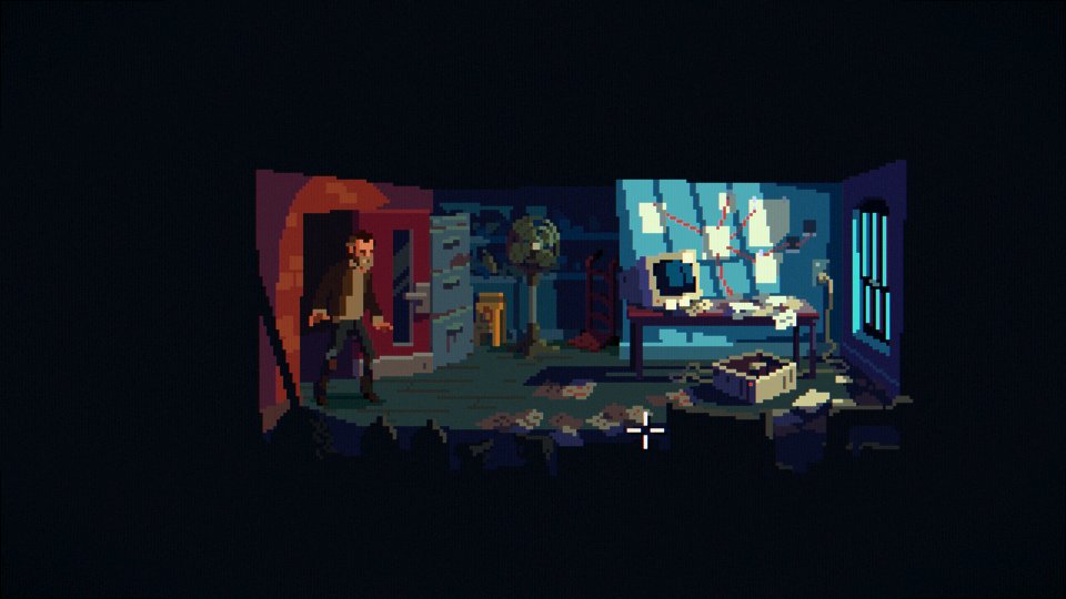 🔪 The Drifter by <a href="/Powerhoof/">Barney (Powerhoof)</a>

A Pulp Adventure Thriller from the minds that brought you Peridium and Crawl. 

A murdered drifter awakens. Hunted and haunted, help him untangle a mad web of conspiracy in this fast-paced point 'n click thrill-ride.

🔗 store.steampowered.com/app/1170570/Th…