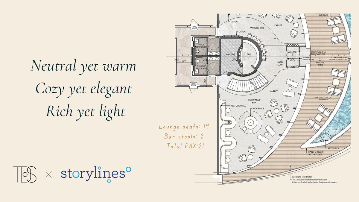 The Luxor Lounge, our elegant champagne bar on Deck 11, blends modern luxury with timeless style.🍾

#ChampagneBar #LuxuryDesign #CruiseLifestyle #StorylinesGlobal #DesignInspiration